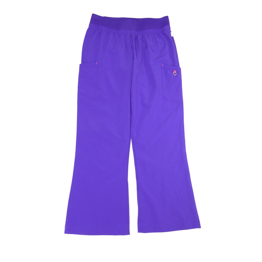 Smitten Purple Scrub Pants Womens Small Cargo Utility Medical Workwear